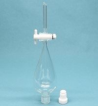 Pear Shape Separating Funnel with Inner Screw Cap