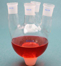 Boiling Flask Four Neck Ground Mouth RoundFlat Bottom 7