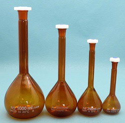 Volumetric Flask Amber