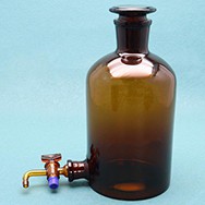 Aspirator Bottle with Bottom Stopcock，Amber