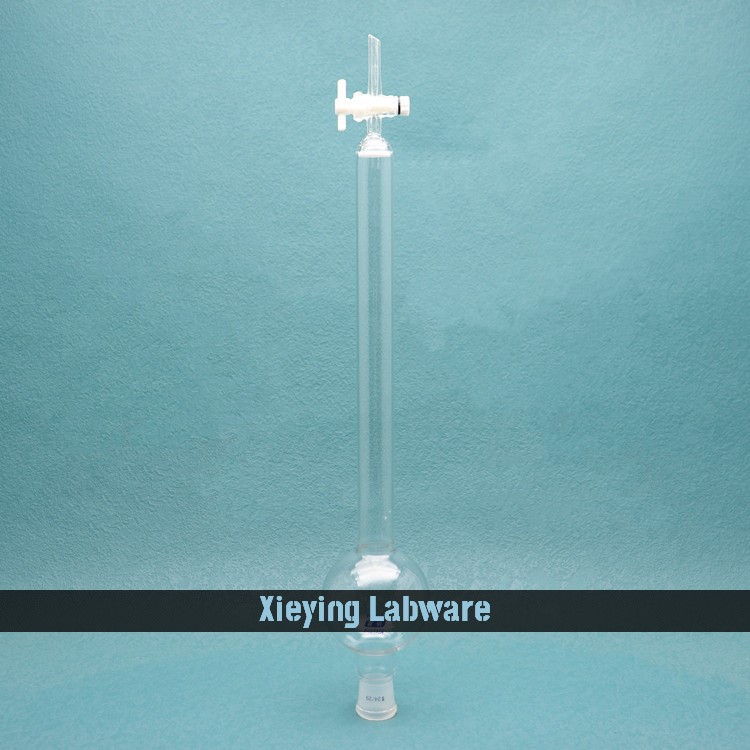Clear Glass Chromatography Column