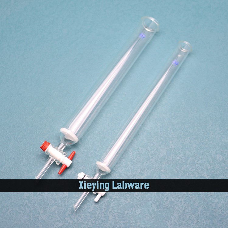 PTFE stopcock Chromatography Column