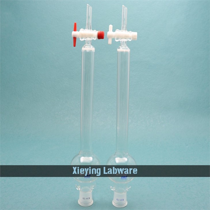 Clear Glass Chromatography Column