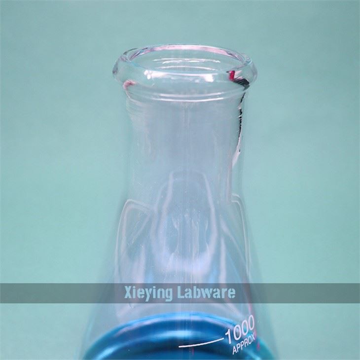 transparent lab erlenmeyer flask