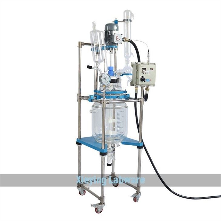 lab jacketed glass reactor
