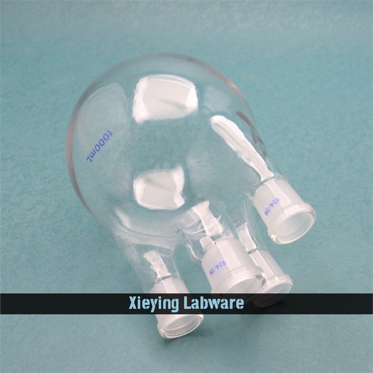 4 Neck Round Bottom Glass Boiling Flask