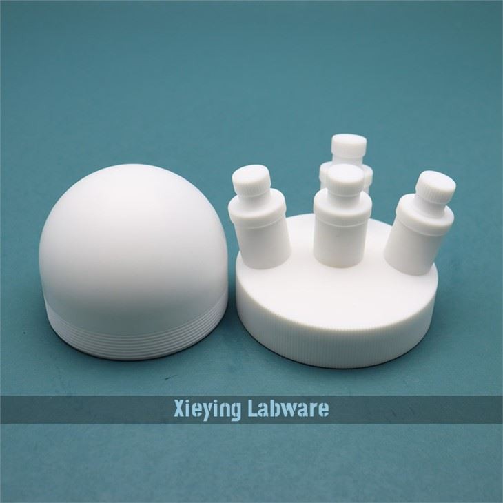 PTFE Round bottom Four necked Flasks