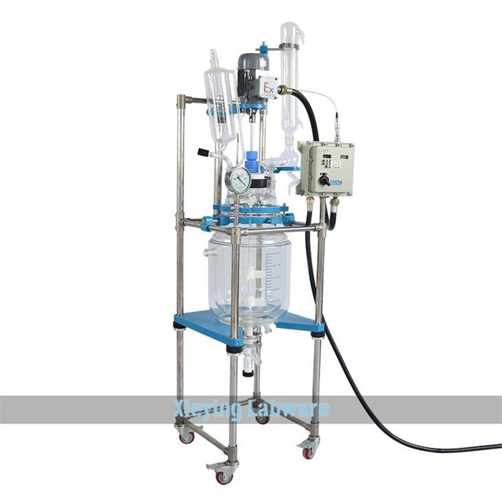 lab jacketed glass reactor