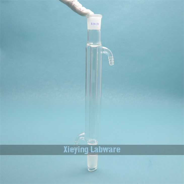 Glass straight condenser for laboratory use