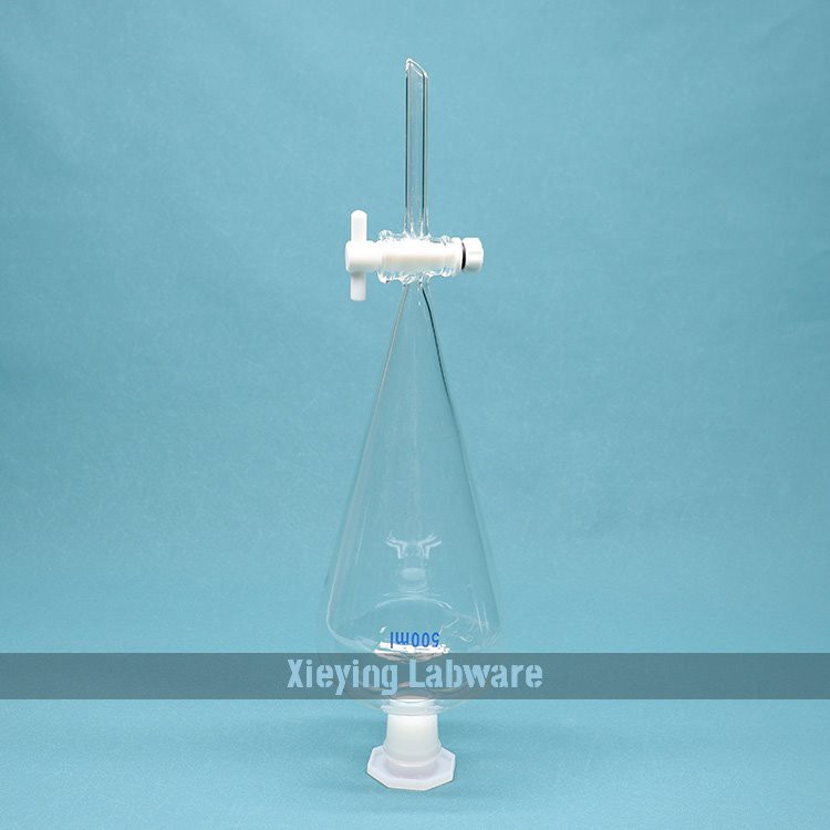 Pear Shape Separating Funnel with PTFE Stopcock