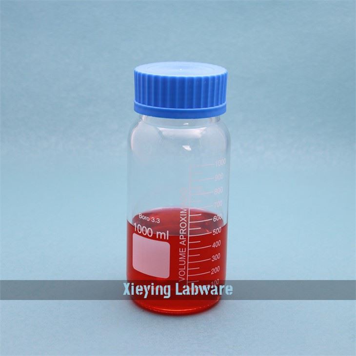 borosilicate glass reagent bottles