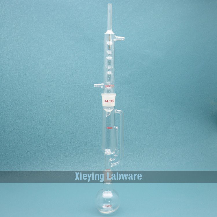 Soxhlet Extraction Apparatus with Bulbed Condenser